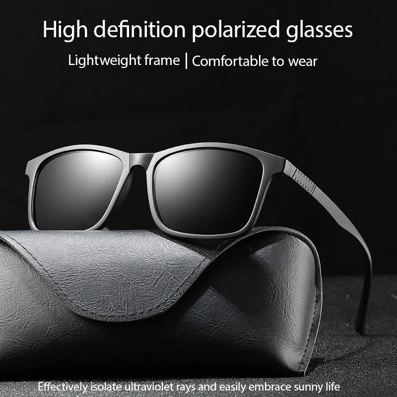 UV Resistant High Definition Resin For Sunglasses Easy To Carry Sunglasses Polarized Light Trendy Men And Women - TaMNz