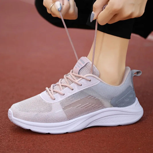 Spring and Summer and Women's Casual Sports Walking Shoes Lightweight Breathable Mesh Running Shoes Sneakers Women