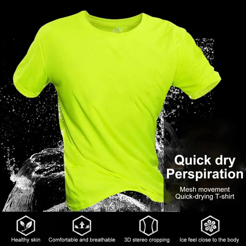 Unisex T-shirt Marathons Running Women Men T-shirt Quick Dry Gym Sport Training Advertisement Pullover Top Breathable Sportswear - TaMNz