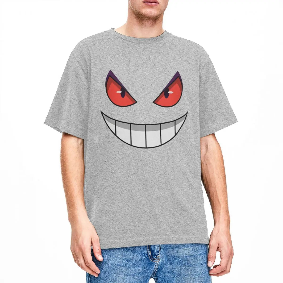 Men's Pokemon Gengar T-Shirts Cotton Clothing Beach Streetwear Short Sleeve T-Shirt O-Neck Harajuku Casual Tee Shirt