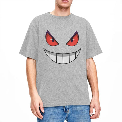 Men's Pokemon Gengar T-Shirts Cotton Clothing Beach Streetwear Short Sleeve T-Shirt O-Neck Harajuku Casual Tee Shirt