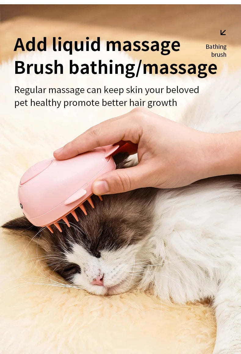 3 in 1 Pet Brush Cat Steam Brush Comb Dog Brush Electric Spray Cat Hair Brushes Massage Pet Grooming Hair Removal Combs