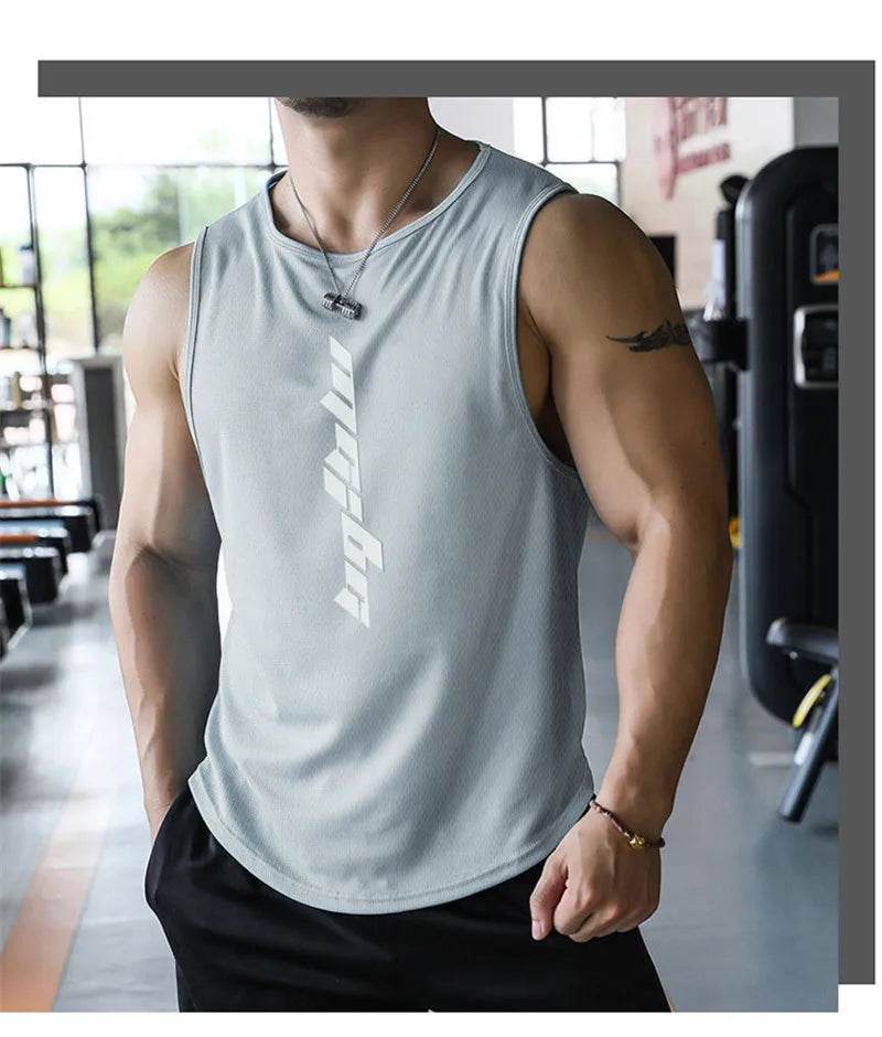 Gyms Workout Sleeveles Shirt Male Summer - Tamnz