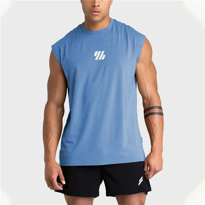 Gym Vest Men Sleeveless Sports Tank Top quick-drying mesh - TaMNz