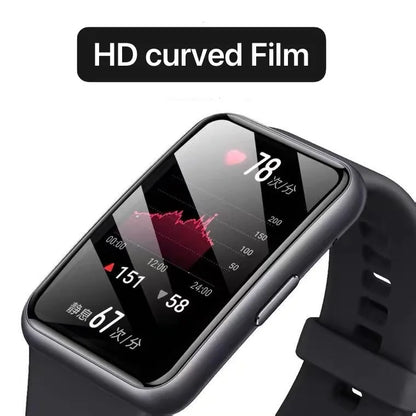 3D Curves Edge Screen Protector Film For Huawei Watch Fit /Huawei Honor Watch ES Smart Watch Full Coverage Clear Film band Cover