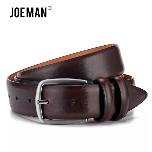 Male Belt Fashion Men's Luxury Designer Cowskin Belts For Jeans Genuine Leather Strap Pin Buckle Cummerbunds Ceinture Homme - TaMNz