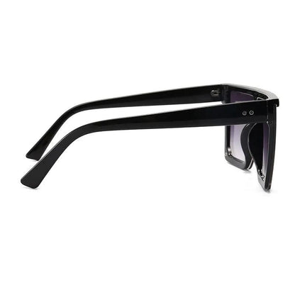 Retro Big Frame Sunglasses Brand Black Square Gradient Cool Men Sunglasses One Piece Designer - TaMNz