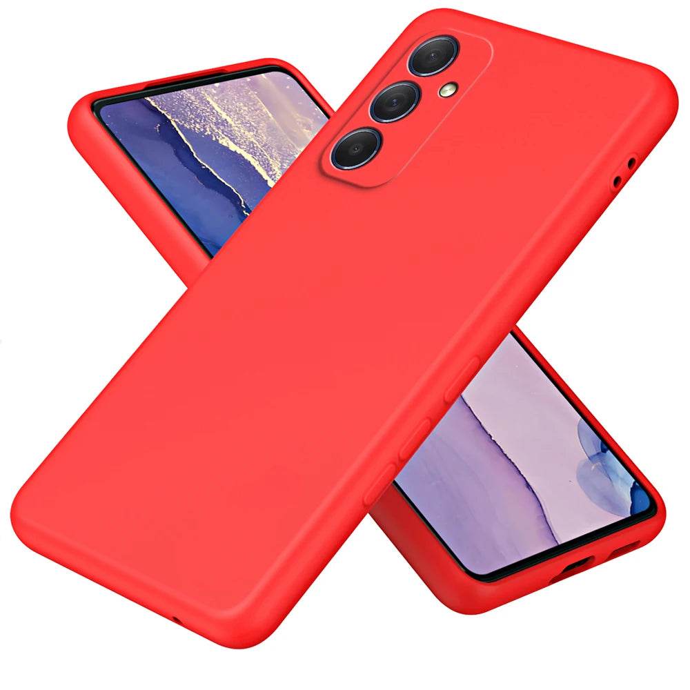 Original Solid Silicone Phone Case For Samsung Galaxy A55 A35 A25 A15 A05 A05S A04 A04S A04E A14 A24 A34 A54 5G Cover Cases - Tamnz