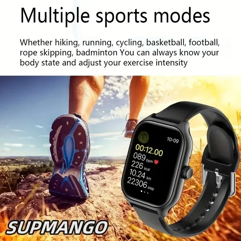 Men Sport Fitness Smartwatch Waterproof Watches Bluetooth Smartwatch - TaMNz