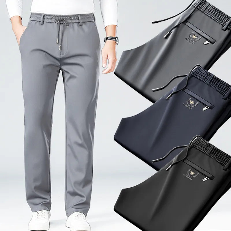 Ice Silk Cool Mens Pants Summer Thin Casual Outdoor Quick-drying Sweatpants. - TaMNz