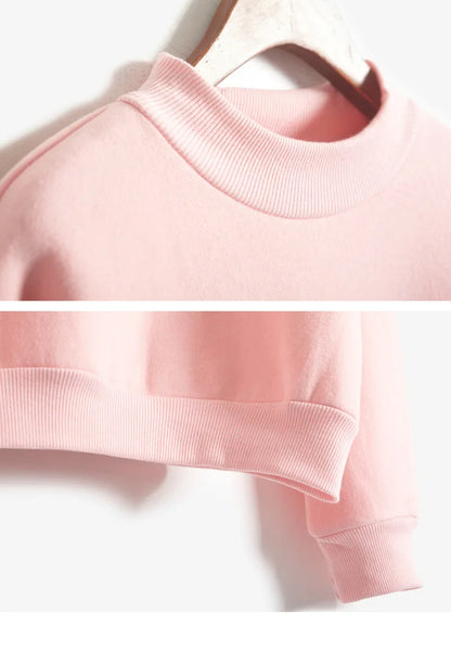 Women 2023 Autumn Turtlencek Pullover Female Long Sleeve Loose Solid Colour Hoodies Winter Casual Tops Sweatshirt Ropa De Mujer