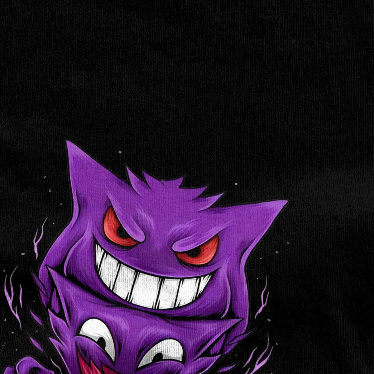 Pokemon Gengar T Shirt Trendy Cool T Shirts Short-Sleeve Street Style Tops Beach Cotton O Neck Plus Size 5XL Top Tees