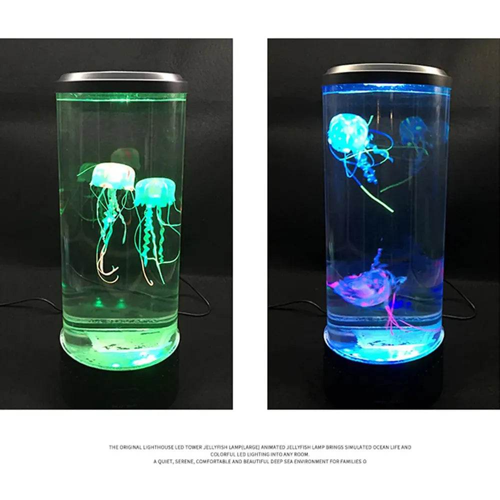 Color Changing Jellyfish Lamp Usb/Battery Powered Table Night Light Children'S Gift Home Bedroom Decor Boys Girls Birthday Gifts - Tamnz