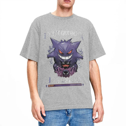 Pokemon Gengar T Shirt Novelty T Shirts Short Sleeve Y2K Fun Tops Summer Pure Cotton O Neck Plus Size 5XL Top Tees