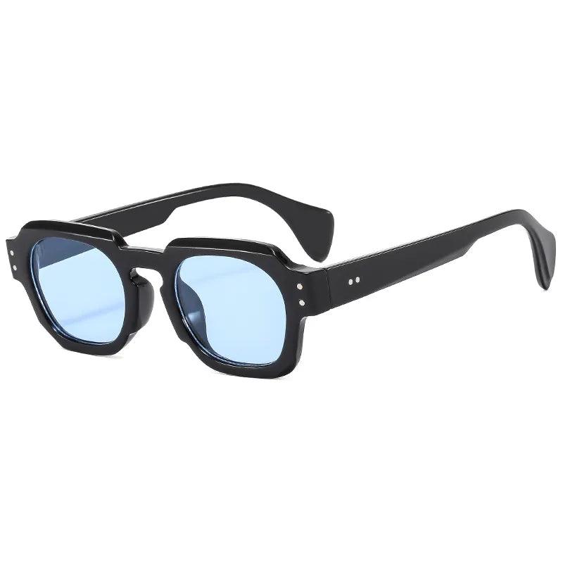 Fashion Square Women Luxury Brand Sunglasses Retro Designer Men Trending Black Grey - TaMNz