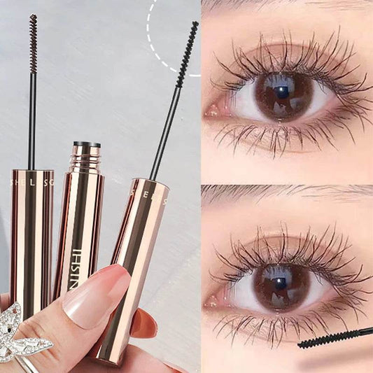 Silk Fiber Matte Mascara Makeup Ultra-Fine Brush Lengthens Eyelashes Waterproof Fast Dry Brown Black Curling Mascara Comestic - Tamnz