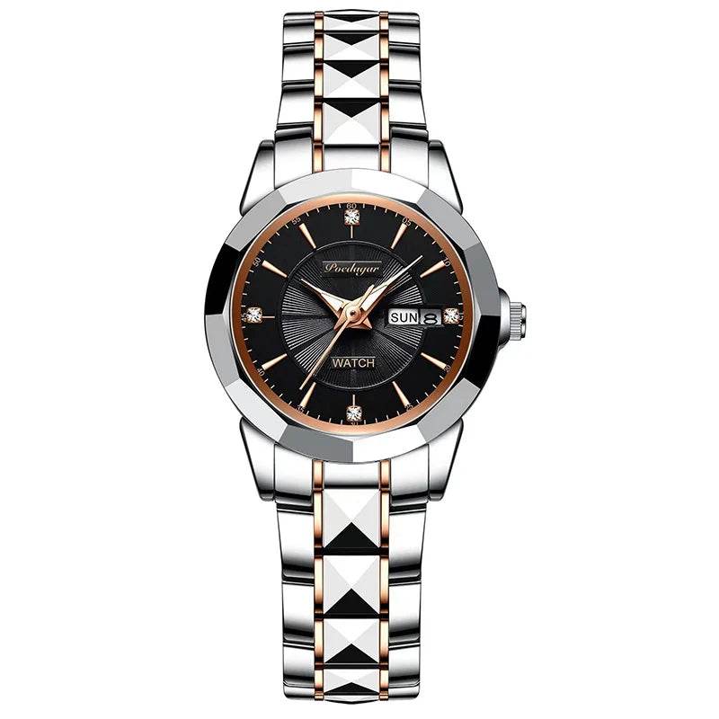 POEDAGAR New Waterproof Womens Watches Top Brand Luxury Diamond Small Dial Lady Quartz Watch For Woman Gift Steel Bracelet Reloj - Tamnz