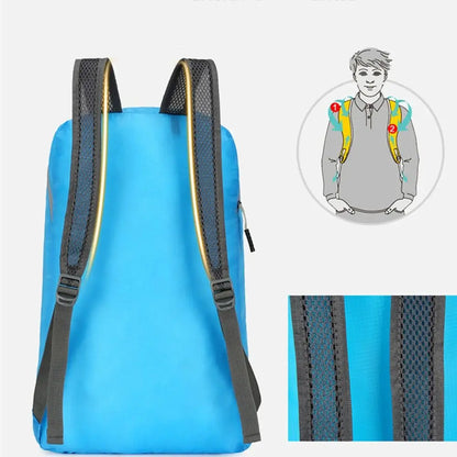 Portable Men Women Travel Waterproof Hiking Camping Mini Travel Backpack Women Foldable Men Backpack Lightweight Nylon Bag - Tamnz