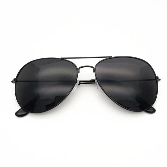 Pilot Sunglasses Silver Oversized Metal Luxury Brand Eyewear Unisex - TaMNz