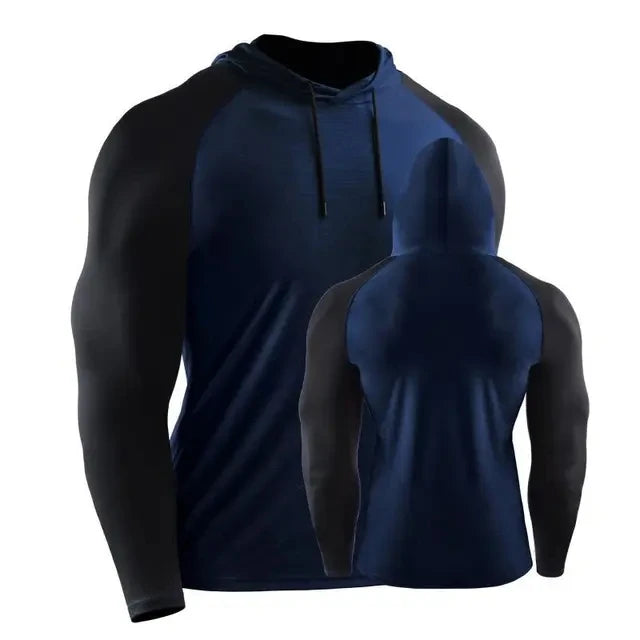 Hooded Gym Fitness Jersey Training Workout Clothing Muscle Sport - Tamnz