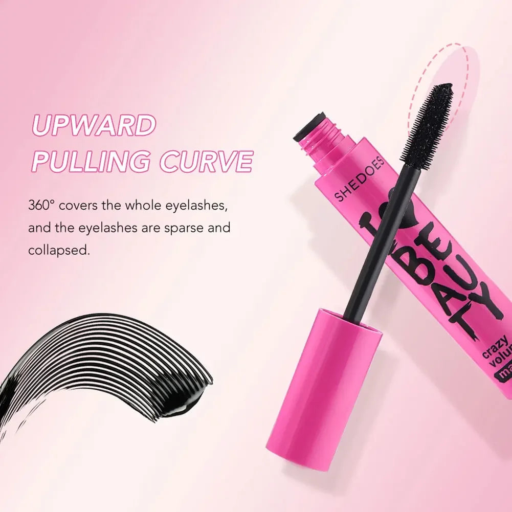 4 Colors Waterproof and Dense Mascara Cream Lengthening Non Smudging Large Capacity Eye Black Mascara Cream Cosmetic