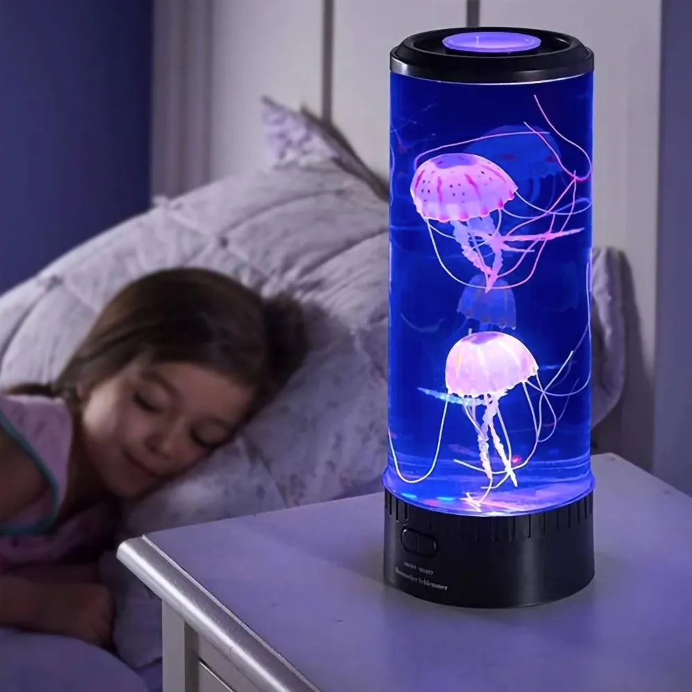 Colour Changing Jellyfish Lamp Usb/Battery Powered Table - TaMNz