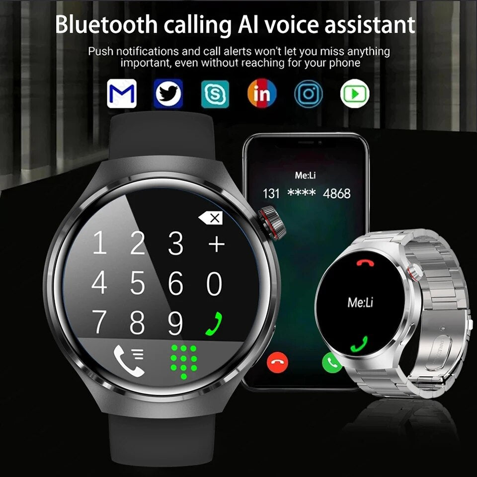 Pro-Smartwatch Man HD AMOLED NFC ECG Blood Sugar Health Bluetooth Call IP68 - TaMNz