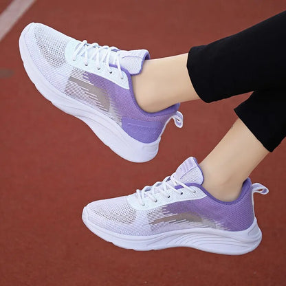 Spring and Summer and Women's Casual Sports Walking Shoes Lightweight Breathable Mesh Running Shoes Sneakers Women - TaMNz