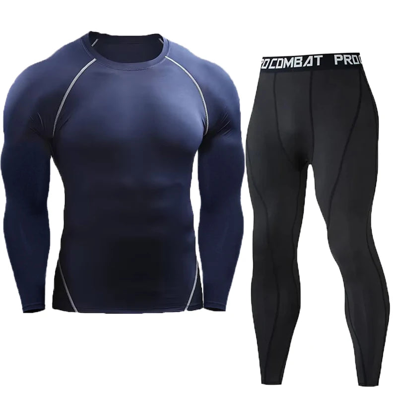 Compression Set Men Sportswear Gym Fitness Suits - TaMNz