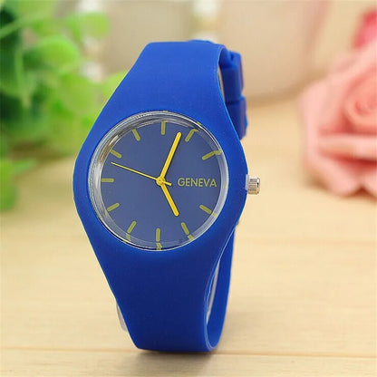 Reloj New Fashion Classic Silicone Women Watch simple style wrist watch Silicone Rubber casual dress Girl reloj mujer clock