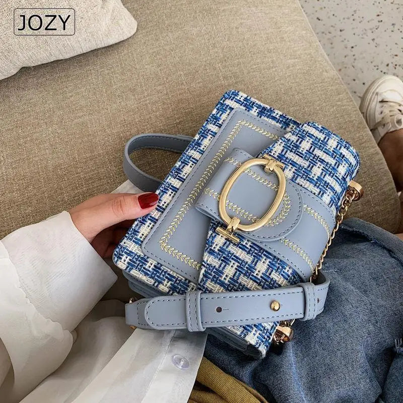 Trendy Wide Strap Shoulder Bags For Women Luxury Designer Lady Handbags And Purses Fashion Chain Messenger Crossbody Bags - TaMNz