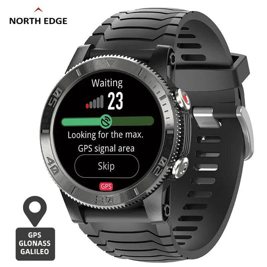 NORTH EDGE 2022 New Sports Smart Watch GPS GLONASS GALILEO Heart Rate SpO2 VO2max Stress 120+ Sports Mode 18days Standby Compass - Tamnz