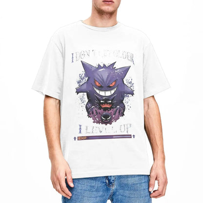 Pokemon Gengar T Shirt Novelty T Shirts Short Sleeve Y2K Fun Tops Summer Pure Cotton O Neck Plus Size 5XL Top Tees