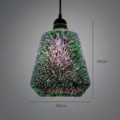 Modern Glass LED 3D Crystal Pendant Light Lighting for Living Dining Room Bedroom Bar Hallway Indoor Decoration Ceiling Lamp - Tamnz