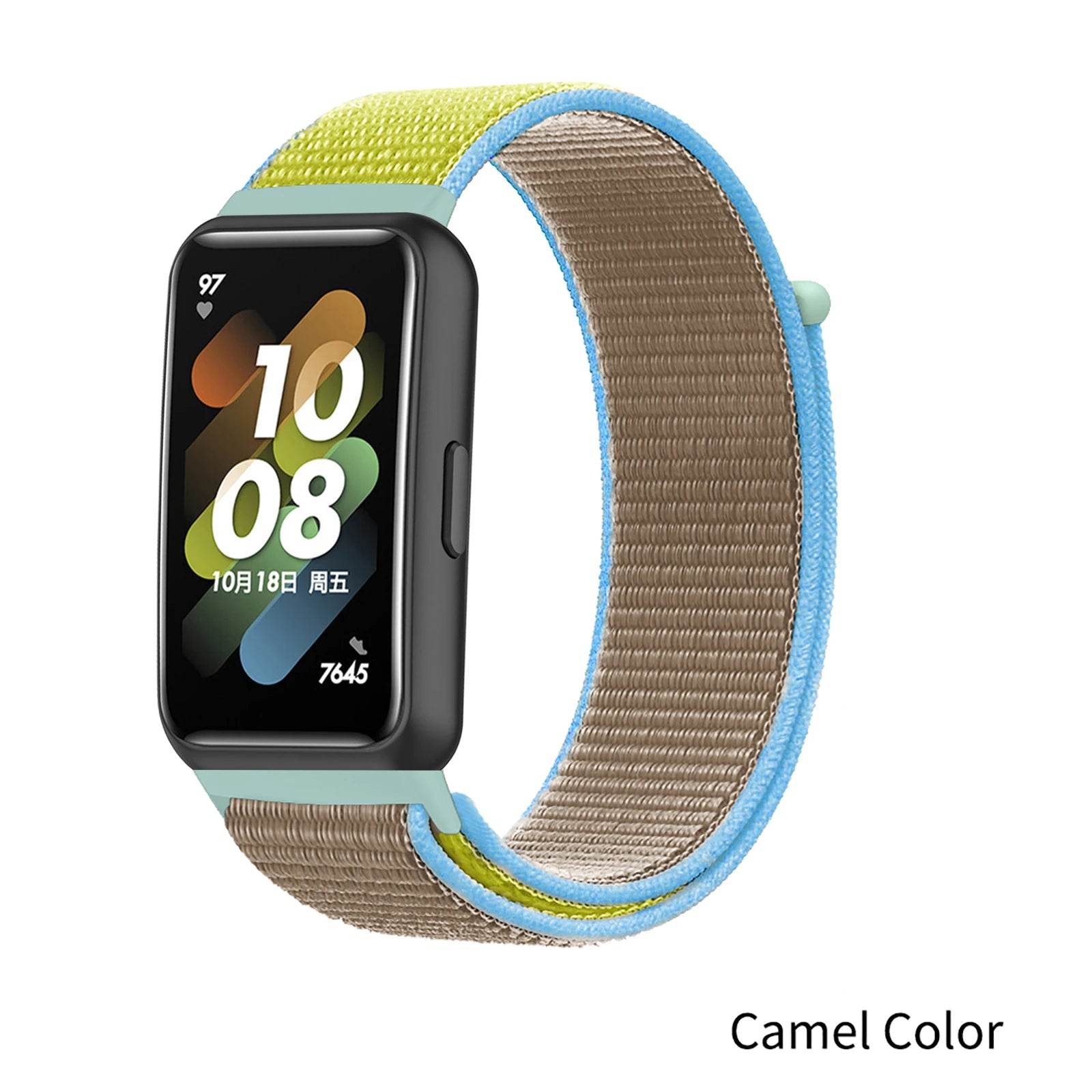 Nylon Solo Loop Strap For Huawei Band 9 8 7 Breathable Smart Bracelet Original Replacement Wristband For Huawei Band 9 8 7 Belt - Tamnz