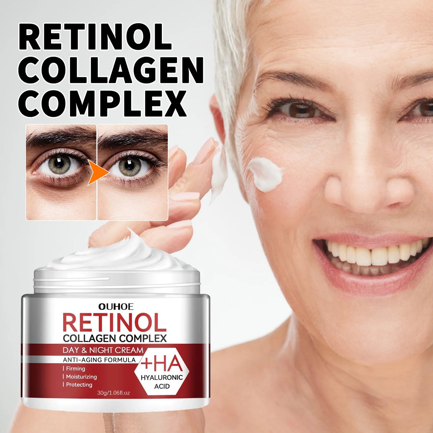 Retinol Moisturizer Face Cream Repairing Moisturizing Nourishing Cream Brightening Skin Facial Cream Anti-Aging Face Skin Care