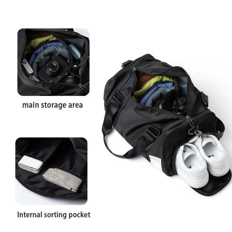 Travel Bag for Men Luggage Handbag Large Capacity Waterproof Sports Gym Case Crossbody Shoulder Bag Baggage Packing Organizers - TaMNz
