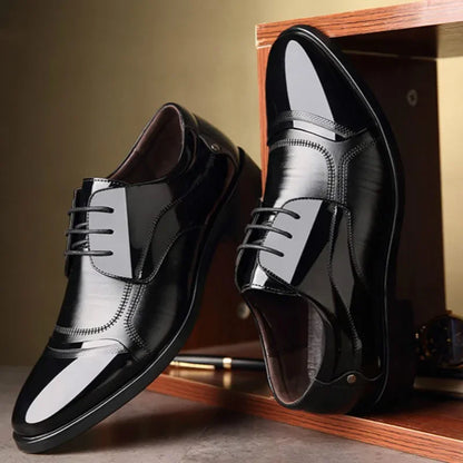Lace Up Formal Dress Shoes Luxury Business Oxford Male Office Wedding Dress Shoes Footwear Mocassin Homme