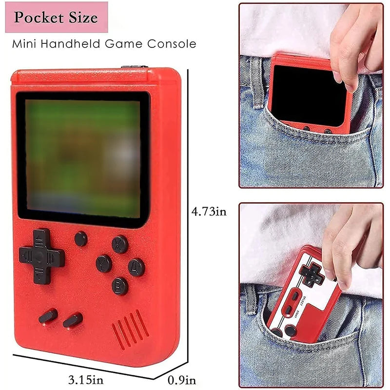 400 In 1 Mini Games Handheld Game Players Portable Retro Video Console Boy 8 Bit 3.0 Inch Color LCD Screen Games For kids