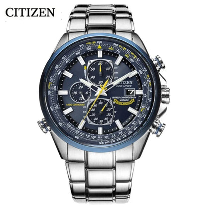 CITIZEN Brand Blue Angels Pilot Men's Watch Luxury Leisure Multifunction Watches for Men Calendar Quartz Wristwatch