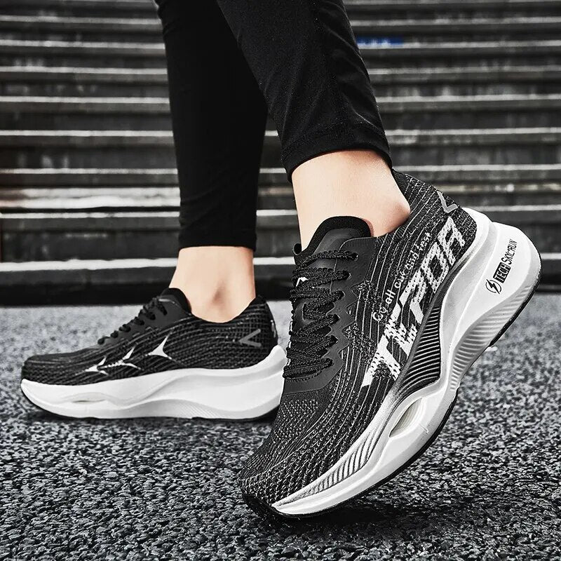 Running Shoes Mesh Breathable Wave Couple Fashion Sneakers - TaMNz