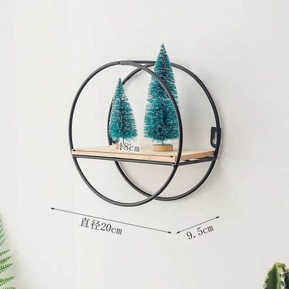 Floating Wall Shelf Sundries Storage Holder Living Room Home Decoration Wall Mounted Hexagon Shelf Handicraft Display Rack - Tamnz