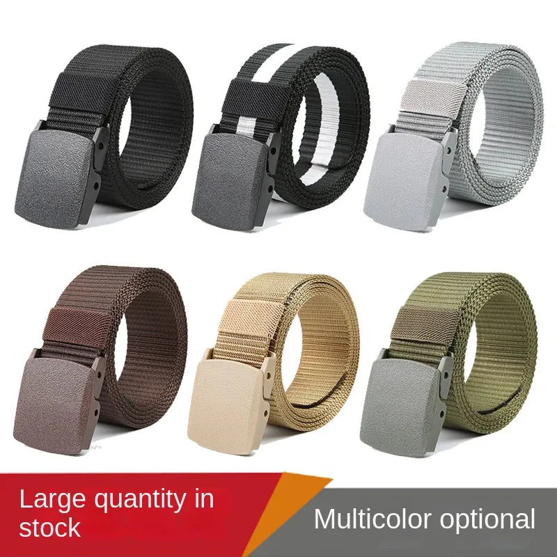 Military Automatic Buckle Nylon Belt Outdoor Hunting Multifunctional Tactical Canvas Military Belt for Men - TaMNz