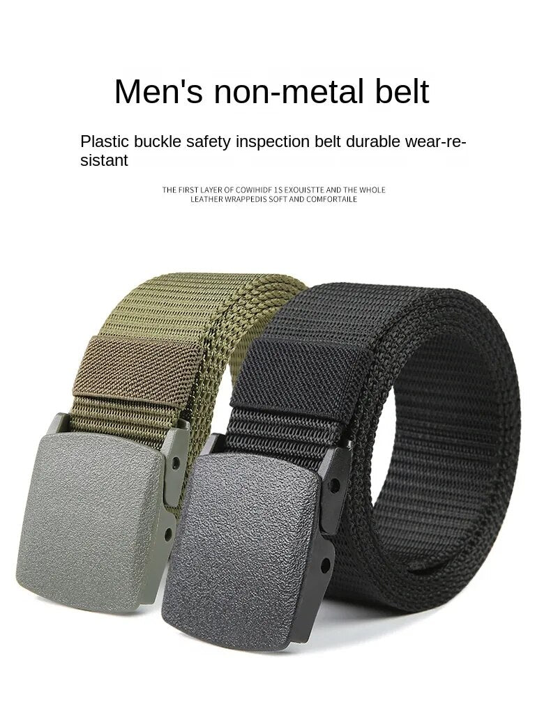 Military Automatic Buckle Nylon Belt Outdoor Hunting Multifunctional Tactical Canvas Military Belt for Men - TaMNz