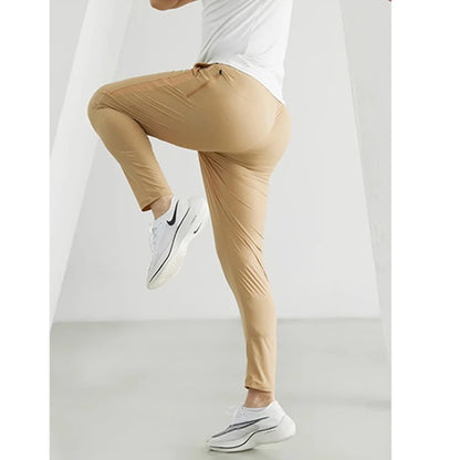 Men's Running Pants Sportswear Jogging Sweatpants Quick Dry Thin Tracksuit Elastic Gym Fitness Trousers Training Sport Pants Men - TaMNz