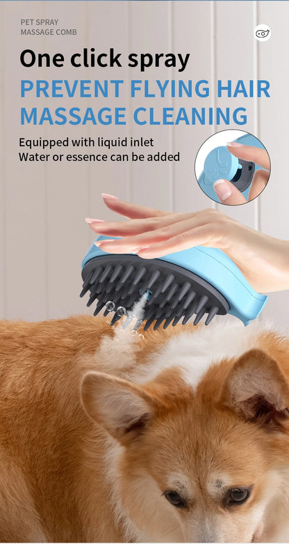 3 in 1 Pet Brush Cat Steam Brush Comb Dog Brush Electric Spray Cat Hair Brushes Massage Pet Grooming Hair Removal Combs