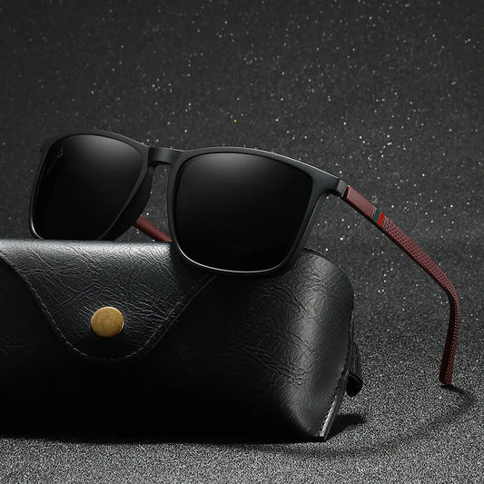 Luxury Square Vintage Polarized Sunglasses For Men Women Fashion Travel Driving Anti-glare TR90 Eyewear - TaMNz