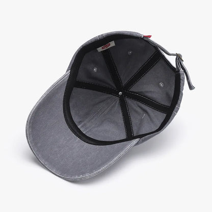 Spring/summer Korean Stlye Street Alphabet Embroidery Washed Soft Top Baseball Cap Female Casual Cap Male American