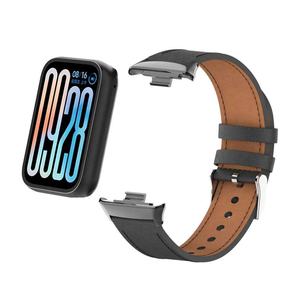 New Leather Strap for Xiaomi Mi Band 9 Pro Smartwatch Replaceable wristband for Mi Band 8 Pro/Redmi Watch 4/5 High Quality Belt - Tamnz