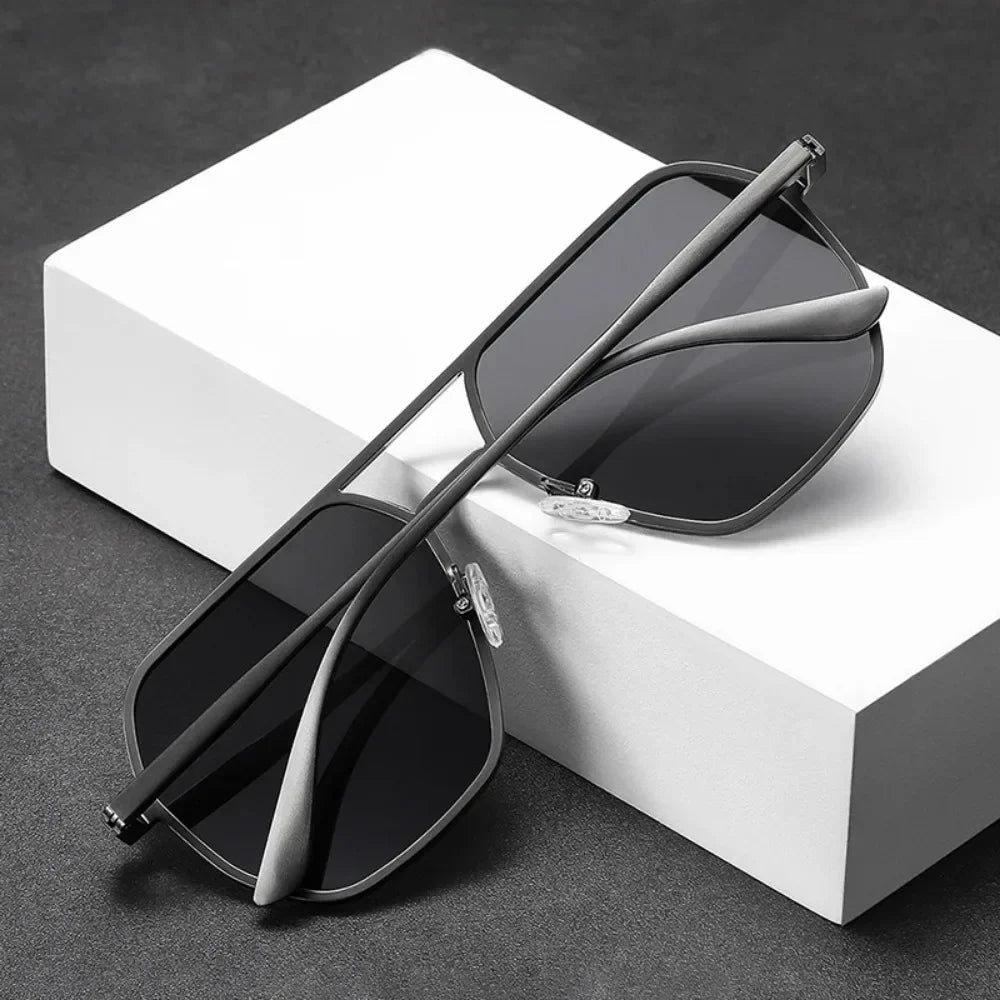 Aluminum Photochromic Sunglasses Chameleon Anti glare - TaMNz